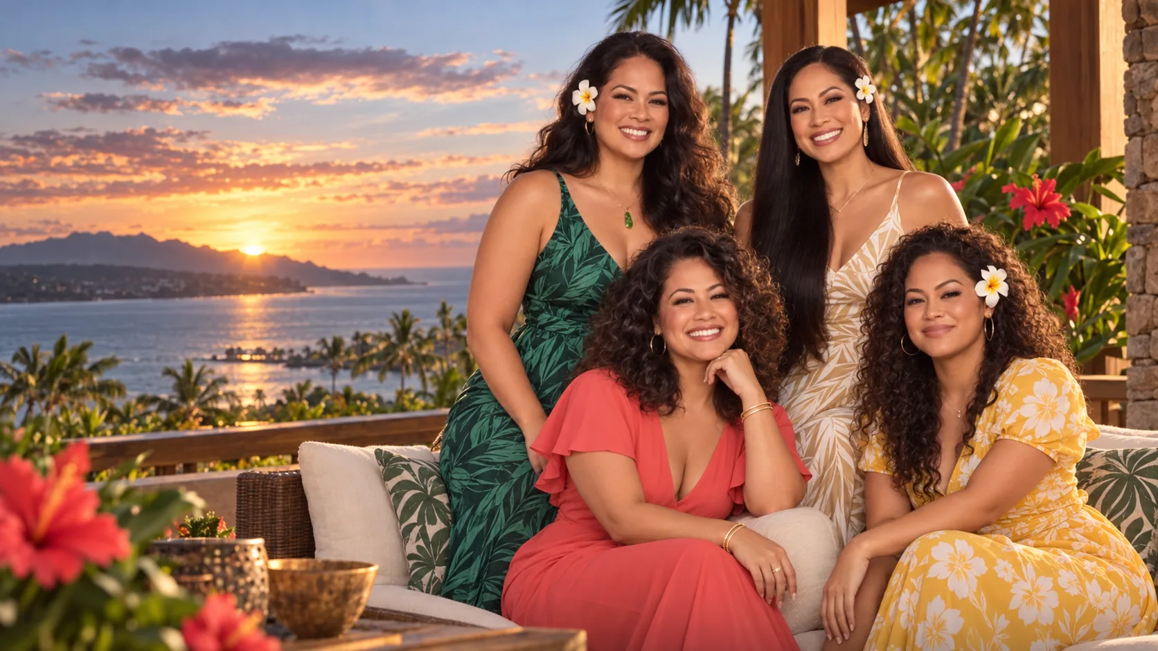 The Kealoha sisters host The Talk of Hawaii together at sunset